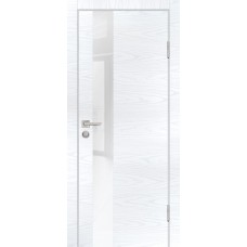 P-10 NEW PP дуб скай белый, 800*2000 стекло белоснежный лакобель