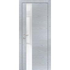 P-10 NEW PP дуб скай серый, 600*2000 стекло белоснежный лакобель