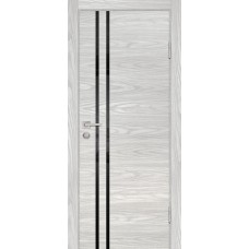 P-11 NEW PP дуб скай бежевый, 600*2000 стекло черный лакобель