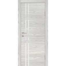 P-11 NEW PP дуб скай бежевый, 900*2000 стекло белоснежный лакобель