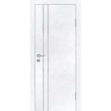 P-11 NEW PP дуб скай белый, 800*2000 стекло лунный лакобель