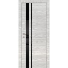 P-16 NEW PP дуб скай бежевый, 900*2000 стекло черный лакобель