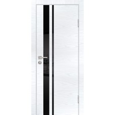 P-16 NEW PP дуб скай белый, 600*2000 стекло черный лакобель