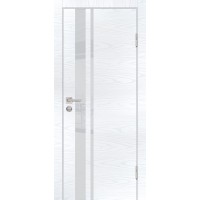 P-16 NEW PP дуб скай белый, 700*2000 стекло лунный лакобель