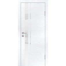 P-16 NEW PP дуб скай белый, 900*2000 стекло белоснежный лакобель