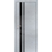 P-16 NEW PP дуб скай серый, 600*2000 стекло черный лакобель