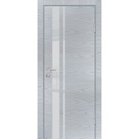 P-16 NEW PP дуб скай серый, 700*2000 стекло лунный лакобель