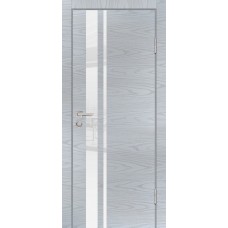 P-16 NEW PP дуб скай серый, 800*2000 стекло белоснежный лакобель