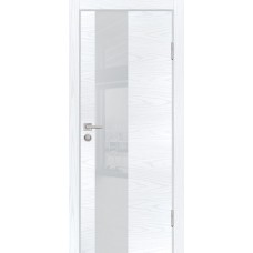 P-6 NEW PP дуб скай белый, 800*2000 стекло лунный лакобель