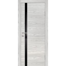 P-8 NEW PP дуб скай бежевый, 800*2000 стекло черный лакобель