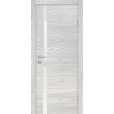 P-8 NEW PP дуб скай бежевый, 900*2000 стекло белоснежный лакобель