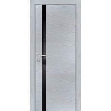 P-8 NEW PP дуб скай серый, 900*2000 стекло черный лакобель