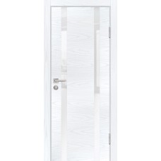 P-9 NEW PP дуб скай белый, 700*2000 стекло белоснежный лакобель