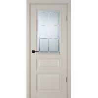 PSU-39 nanotex бланжевое дерево ДО800*2000 стекло сатинат худ.гравировка