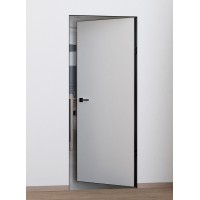 PX-0 Invisible REVERS под покраску 600*2100, кромка Черная с 4-х ст. 2 пет.KronaK и замок ЛВ