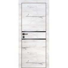 PX-18 PP дуб арктик, 400*400*2000 РБ черный мателак петли,ригель,замок AGBl черн.кромка с 4-х ст