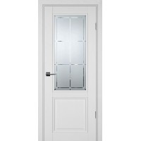 PSU-37 nanotex белое дерево ДО 700*2000 стекло сатинат худ.гравировка