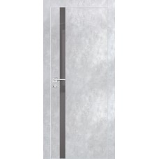 PХ-8 РР серый бетон,900*2000 стекло серый лакобель врезка под петли и замок AGB Al-кромка с 4-х ст.