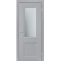 ТЕХНО-713 эмалит, манхэттен 900*2000 стекло сатинат, пескоструй рис. Полоска