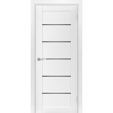 ТЕХНО 714 эмалит, белоснежный 550*1900 стекло черный лакобель