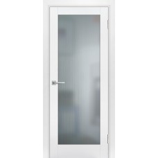 PSE-25 эмалит, белоснежный ДО900*2000 стекло сатинат белый, рисунок Полоса