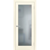 PSE-25 эмалит, магнолия ДО800*2000 стекло сатинат белый, рисунок Полоса