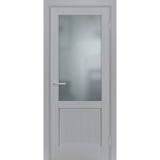 PSE-27 эмалит, манхэттен ДО800*2000 стекло сатинат белый, рисунок Полоса