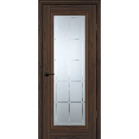 PSC-35 Classic nanotex дуб темный ДО2000х800 стекло сатинат худ.гравировка