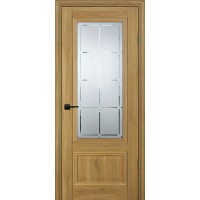 PSC-37 Classic nanotex дуб золотистый ДО2000х800 стекло сатинат худ.гравировка