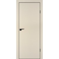 P-1 NEW PET, бежевый матовый 900*2000, ABS черная кромка с 4-х ст.