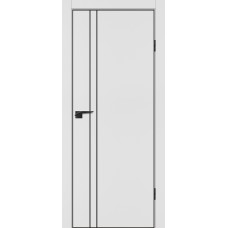 P-20 NEW PET, белый матовый 800*2000, черный молдинг РЕТ ABS черная кромка с 4-х ст.