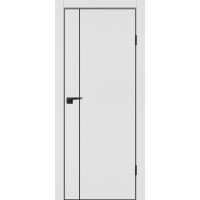 P-21 NEW PET, белый матовый 900*2000, черный молдинг РЕТ ABS черная кромка с 4-х ст.