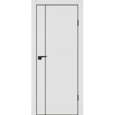 P-21 NEW PET, белый матовый 900*2000, черный молдинг РЕТ ABS черная кромка с 4-х ст.