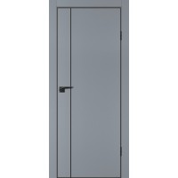 P-21 NEW PET, серый матовый 700*2000, черный молдинг РЕТ ABS черная кромка с 4-х ст.