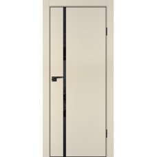 P-22 NEW PET, бежевый матовый 600*2000, стекло черный лакобель ABS черная кромка с 4-х ст.