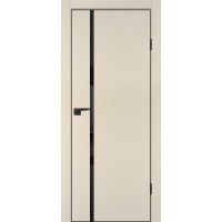 P-22 NEW PET, бежевый матовый 900*2000, стекло черный лакобель ABS черная кромка с 4-х ст.