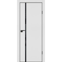 P-22 NEW PET, белый матовый 700*2000, стекло черный лакобель ABS черная кромка с 4-х ст.