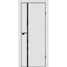 P-22 NEW PET, белый матовый 700*2000, стекло черный лакобель ABS черная кромка с 4-х ст.