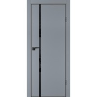 P-22 NEW PET, серый матовый 900*2000, стекло черный лакобель ABS черная кромка с 4-х ст.
