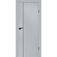 Smalta-49 ДГ 800*2000 эмаль, Светло-серый Ral7047, черный молдинг