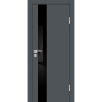 P-10 NEW PET графит матовый, 800*2000 стекло черный лакобель