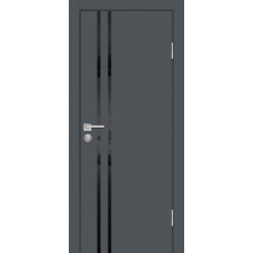 P-11 NEW PET графит матовый, 600*2000 стекло черный лакобель