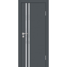 P-11 NEW PET графит матовый, 700*2000 стекло белоснежный лакобель