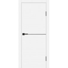 P-19 NEW PET белый матовый , 550*1900 черный молдинг врезка под замок и ручку