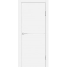 P-19 NEW PET белый матовый, 900*2000 Al-молдинг врезка под замок и ручку