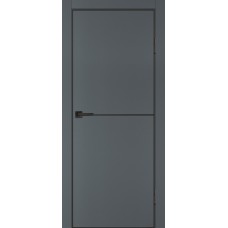 P-19 NEW PET,графит матовый 900*2000, черный молдинг РЕТ ABS черная кромка с 4-х ст., врезкка