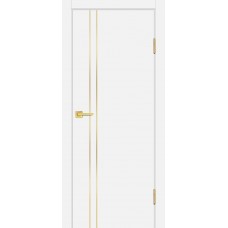 P-20 NEW PET белый матовый, 600*2000 золотой молдинг