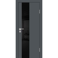 P-6 NEW PET графит матовый, 900*2000 стекло черный лакобель