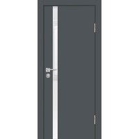 P-8 NEW PET графит матовый, 800*2000 стекло белоснежный лакобель