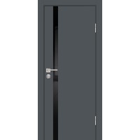 P-8 NEW PET графит матовый, 800*2000 стекло черный лакобель